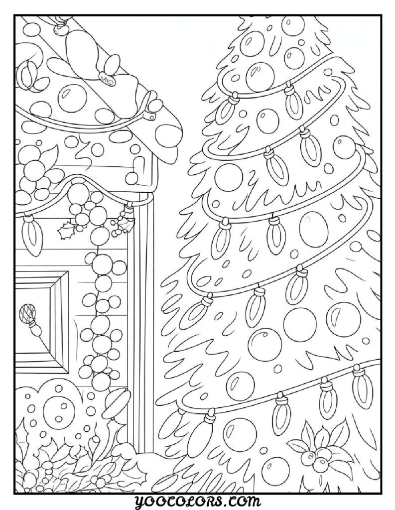 Christmas Coloring Pages for Kids: Top 23 Festive Designs to Print 15 CHRISTMAS COLORING PAGES Christmas lights coloring pages pdf