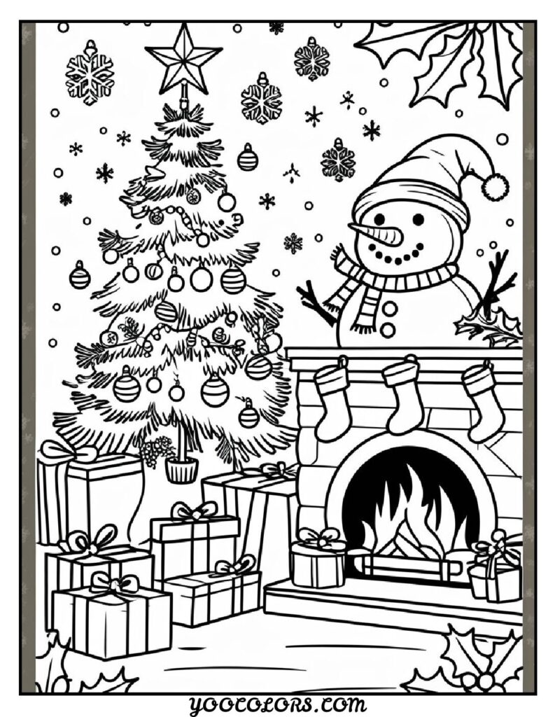 Christmas Coloring Pages for Kids: Top 23 Festive Designs to Print 6 CHRISTMAS COLORING PAGES easy christmas coloring pages pdf