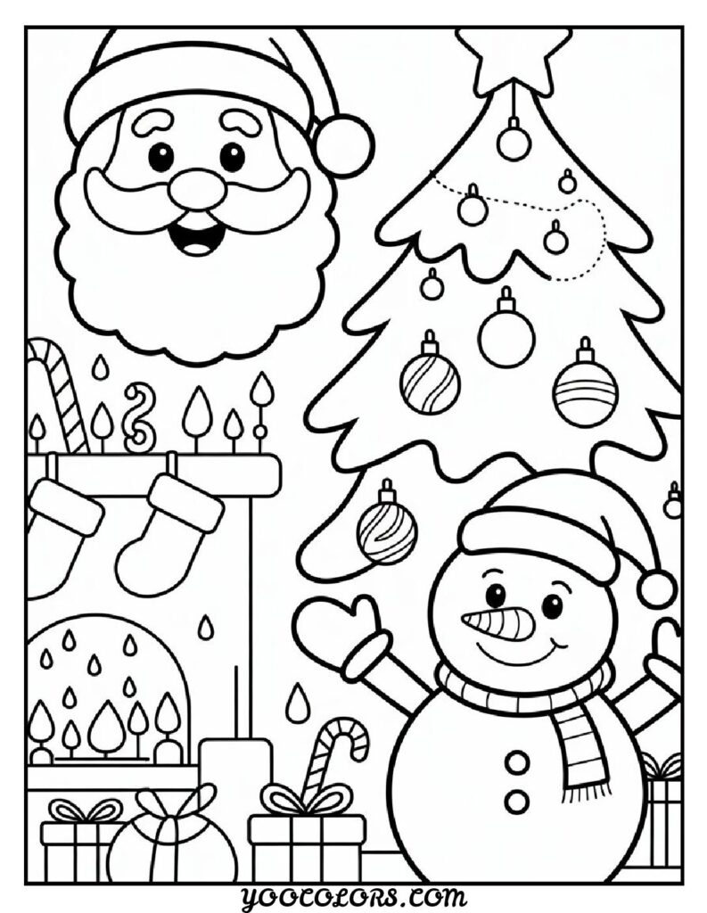 Christmas Coloring Pages for Kids: Top 23 Festive Designs to Print 21 CHRISTMAS COLORING PAGES easy christmas coloring pagess pdf