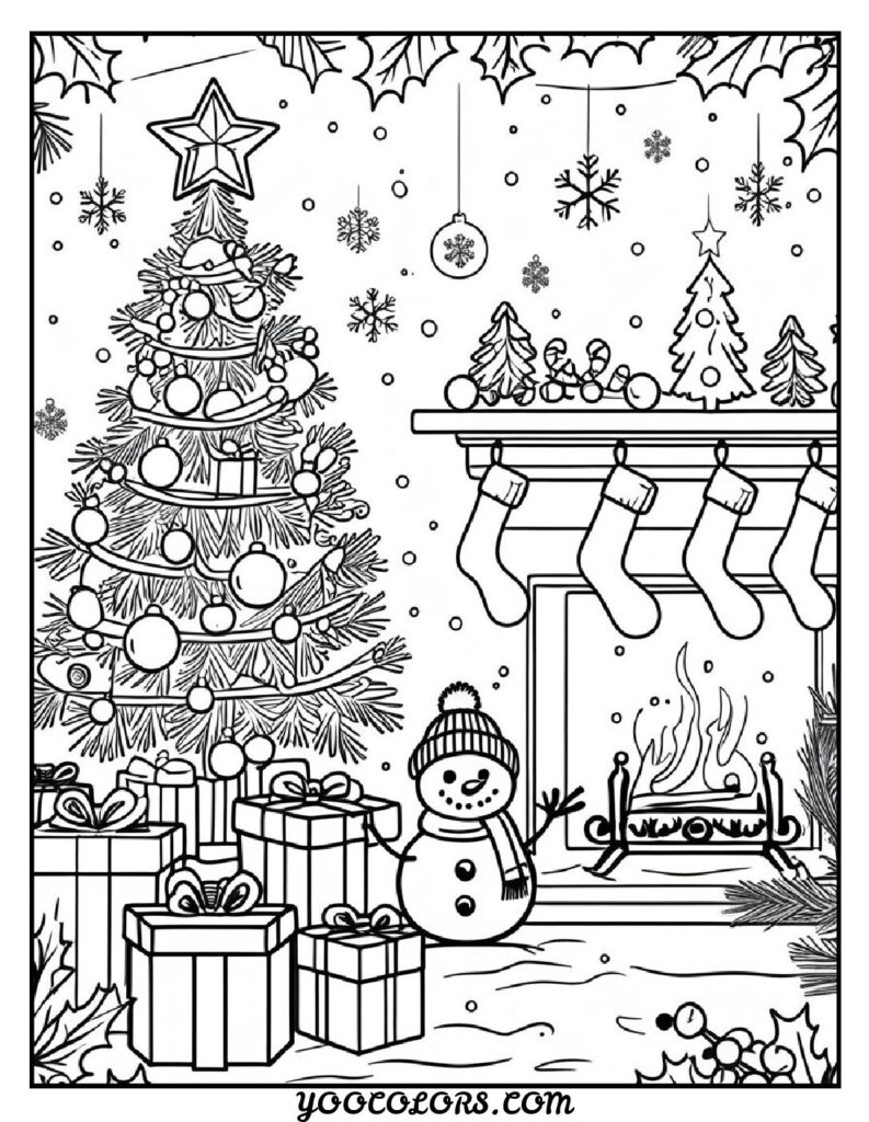 Christmas Coloring Pages for Kids: Top 23 Festive Designs to Print 3 CHRISTMAS COLORING PAGES printable pdf pdf