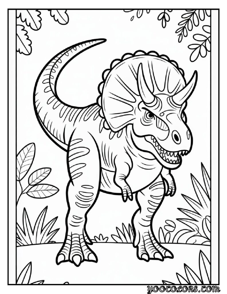 T-Rex Coloring Pages: Top 20 Printable Designs for Kids and Adults 9 T rex coloring pages Hybrid dinosaur T Rex design pdf