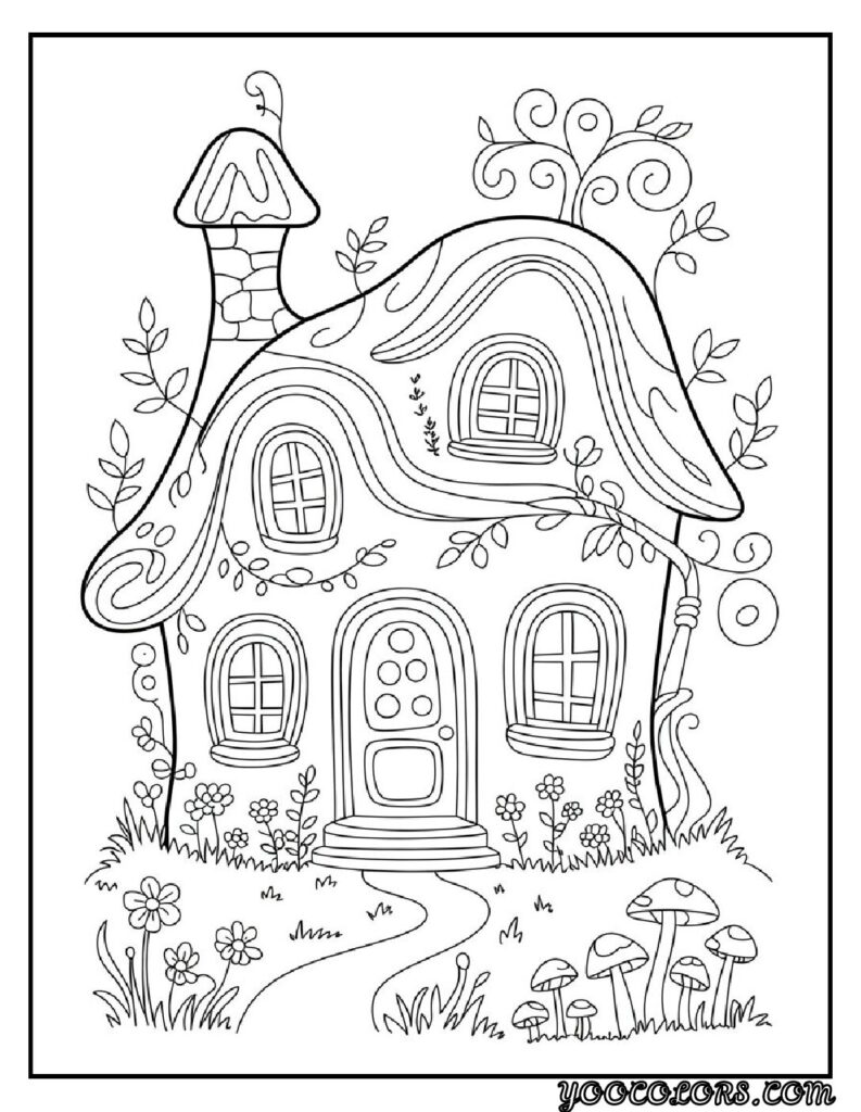 Coloring Pages Cute Ideas for Kids: 21 Engaging Designs to Inspire Creativity 6 Coloring Pages Whimsical House Coloring Pages pdf
