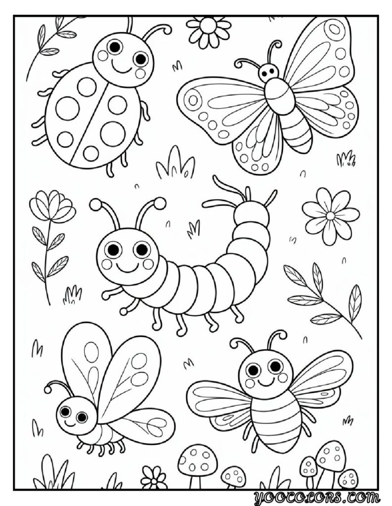 Coloring Pages Cute Ideas for Kids: 21 Engaging Designs to Inspire Creativity 14 Coloring Pages cute Cute Insect Coloring Pages pdf