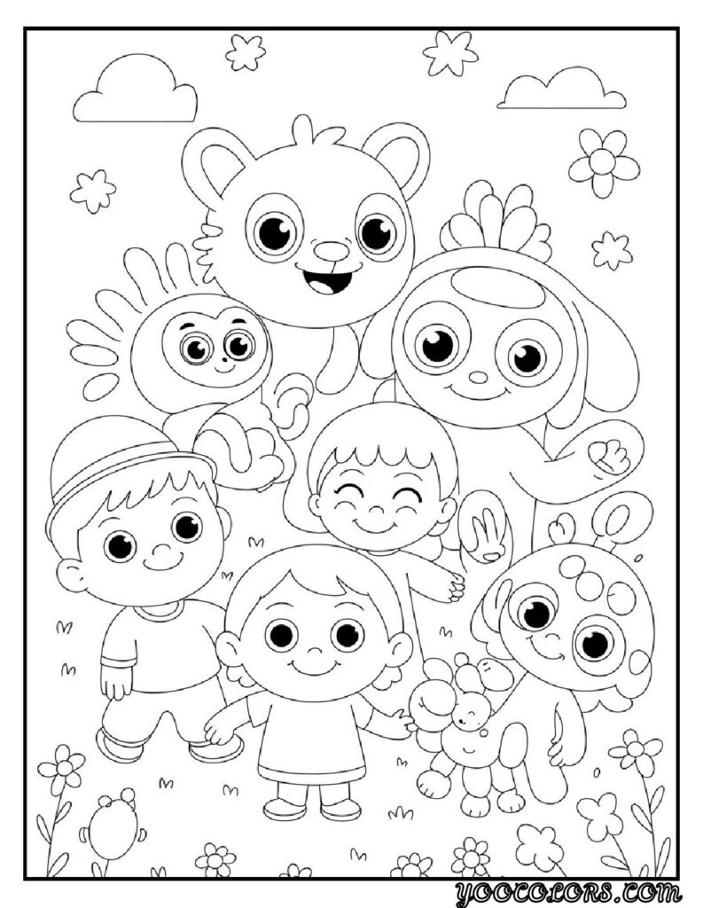 Coloring Pages Cute Ideas for Kids: 21 Engaging Designs to Inspire Creativity 11 Coloring Pages cute Illustrated Cartoon Characters pdf