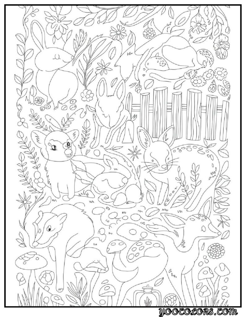 65+ Beautiful Cottagecore Coloring Pages for Relaxation and Creativity 56 Cottagecore Coloring Pages Cottagecore Animals Coloring Pages Collection pdf