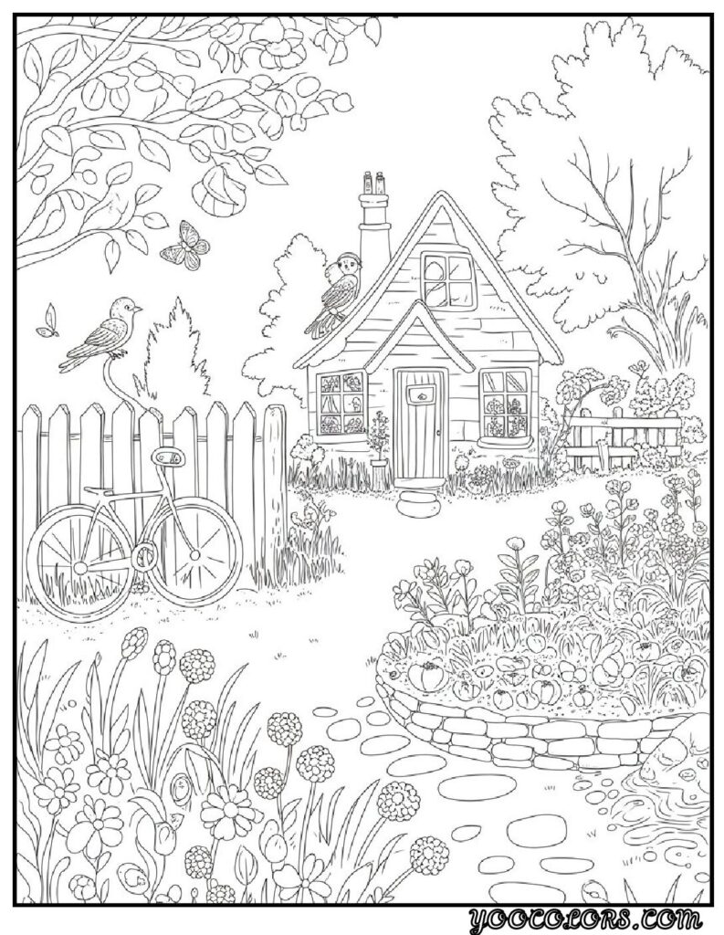 65+ Beautiful Cottagecore Coloring Pages for Relaxation and Creativity 57 Cottagecore Coloring Pages Printable Cottagecore Coloring Sheets pdf