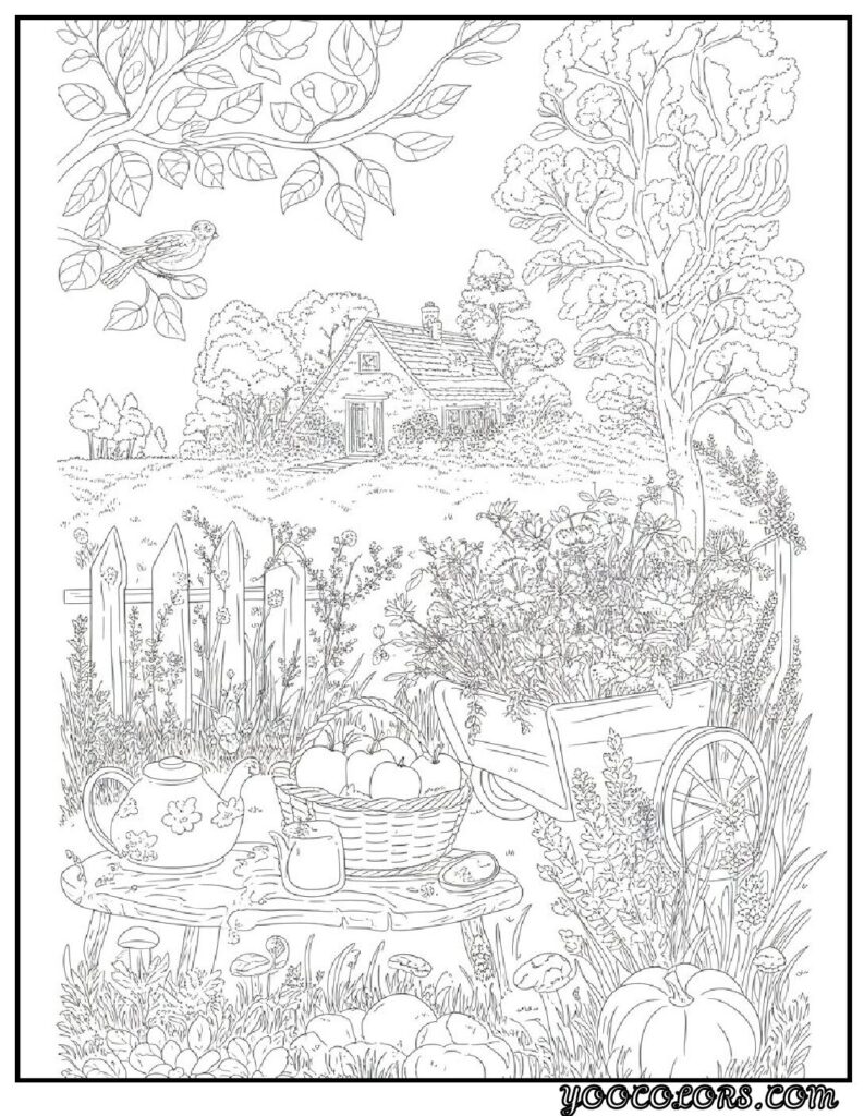 65+ Beautiful Cottagecore Coloring Pages for Relaxation and Creativity 71 Cottagecore Coloring Pages Seasonal Cottagecore Themes pdf
