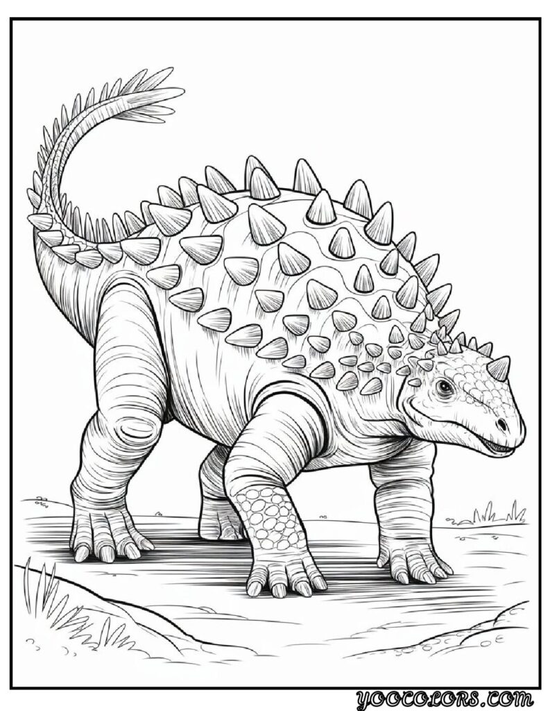 Dinosaur Coloring Pages Printable: Top 20 Designs for All Ages 9 Dinosaur Coloring Pages Printable Ankylosaurus with Armor pdf
