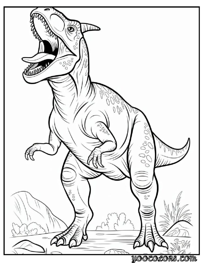 Dinosaur Coloring Pages Printable: Top 20 Designs for All Ages 16 Dinosaur Coloring Pages Printable Carnotaurus Roaring pdf