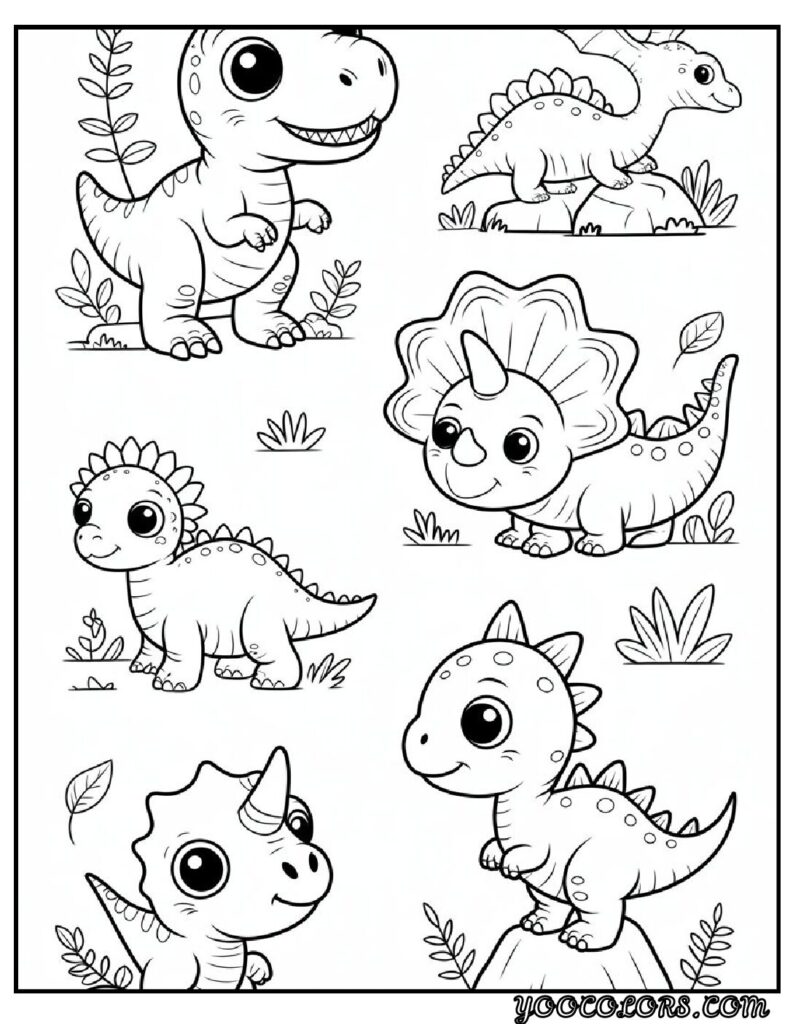 Dinosaur Coloring Pages Printable: Top 20 Designs for All Ages 13 Dinosaur Coloring Pages Printable Cute Baby Dinosaurs pdf