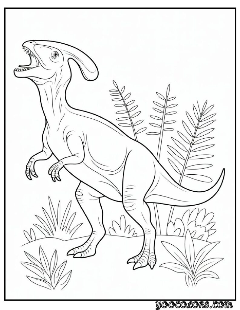 Dinosaur Coloring Pages Printable: Top 20 Designs for All Ages 19 Dinosaur Coloring Pages Printable Parasaurolophus Calling pdf