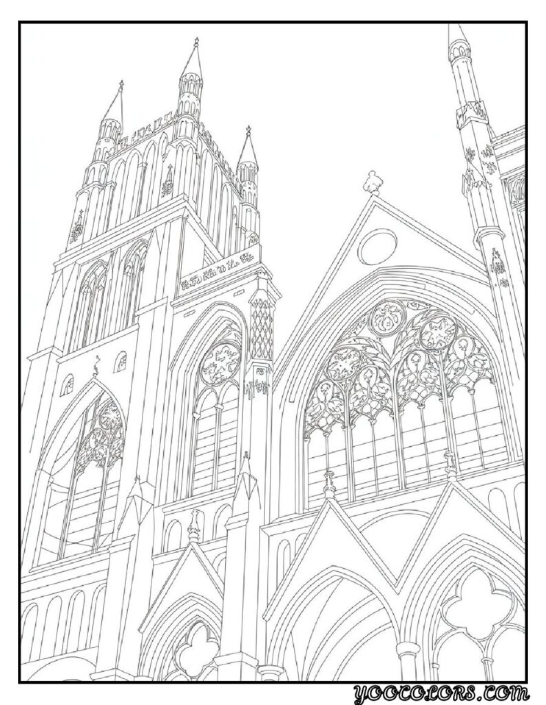 Gothic Coloring Pages for Adults: Top 20 Designs to Download as PDF and Png Files. 6 Gothic coloring pages Gothic Cathedral Architecture Sheets pdf