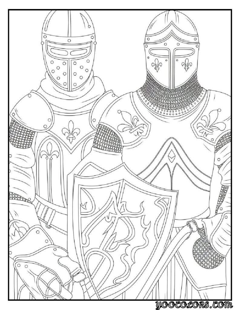 Gothic Coloring Pages for Adults: Top 20 Designs to Download as PDF and Png Files. 7 Gothic coloring pages Medieval Gothic Armor Illustrations pdf