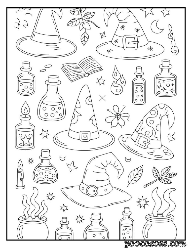 20 Halloween Coloring Pages for Fun and Creative Festive Activities 13 Halloween coloring pages 10 pdf