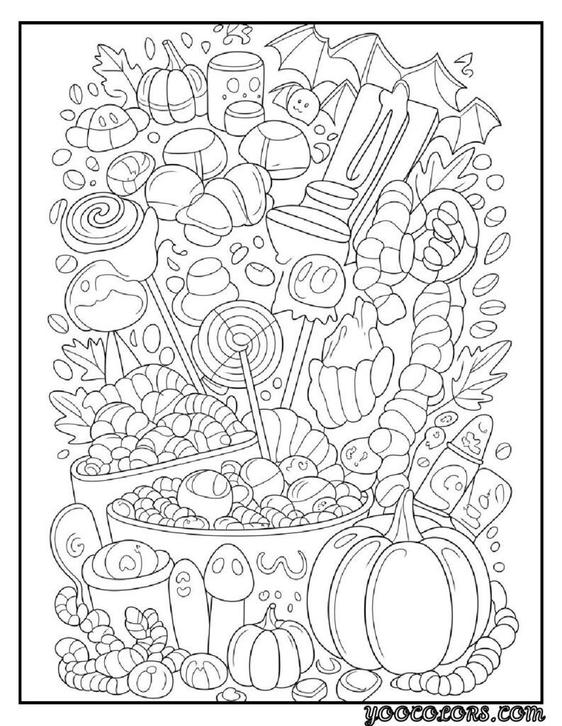 20 Halloween Coloring Pages for Fun and Creative Festive Activities 14 Halloween coloring pages 12 pdf