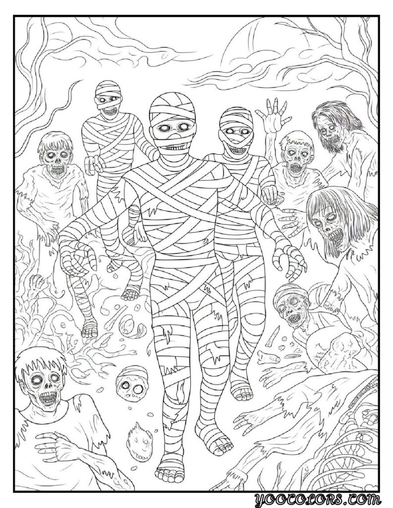 20 Halloween Coloring Pages for Fun and Creative Festive Activities 17 Halloween coloring pages 13 pdf