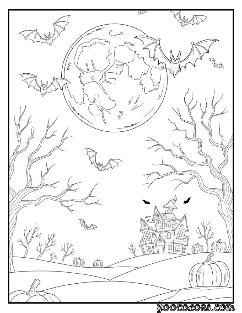 20 Halloween Coloring Pages for Fun and Creative Festive Activities 16 Halloween coloring pages 14 pdf