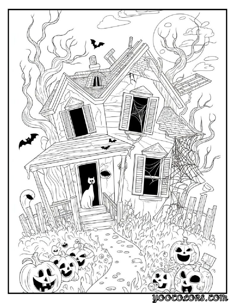 20 Halloween Coloring Pages for Fun and Creative Festive Activities 6 Halloween coloring pages 2 pdf
