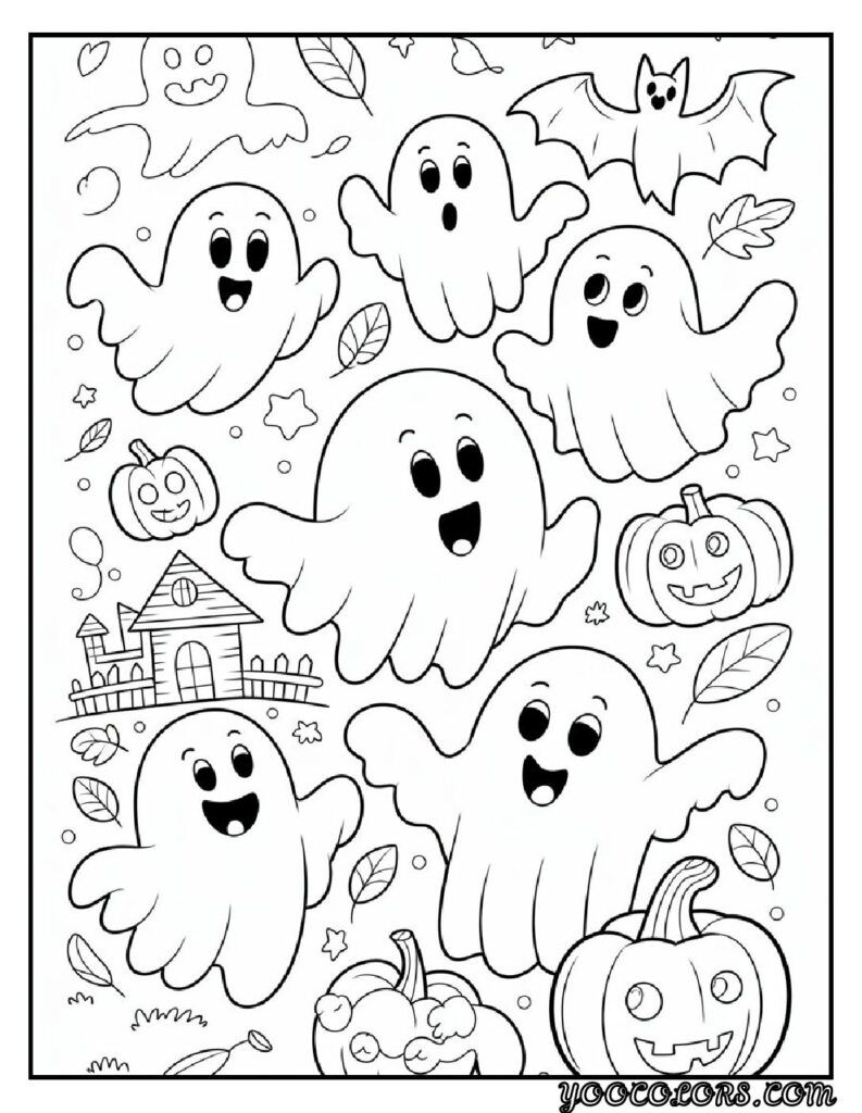 20 Halloween Coloring Pages for Fun and Creative Festive Activities 5 Halloween coloring pages 3 pdf