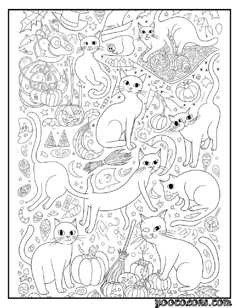 20 Halloween Coloring Pages for Fun and Creative Festive Activities 10 Halloween coloring pages 6 pdf