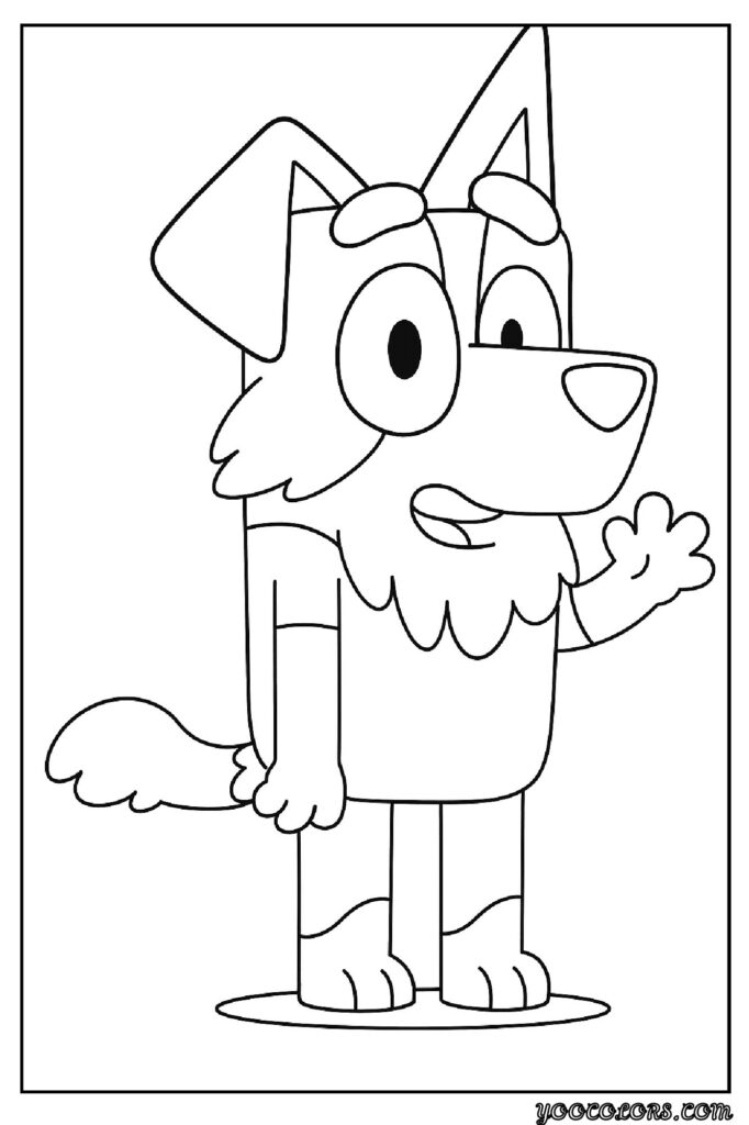 Bluey Coloring Pages Free Printable PDF For Kids And Adults