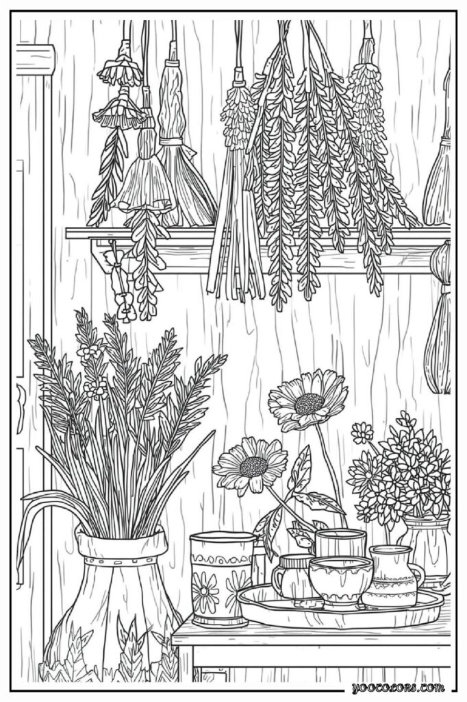 65+ Beautiful Cottagecore Coloring Pages for Relaxation and Creativity 2 cottage core COLORING PAGES 1 pdf