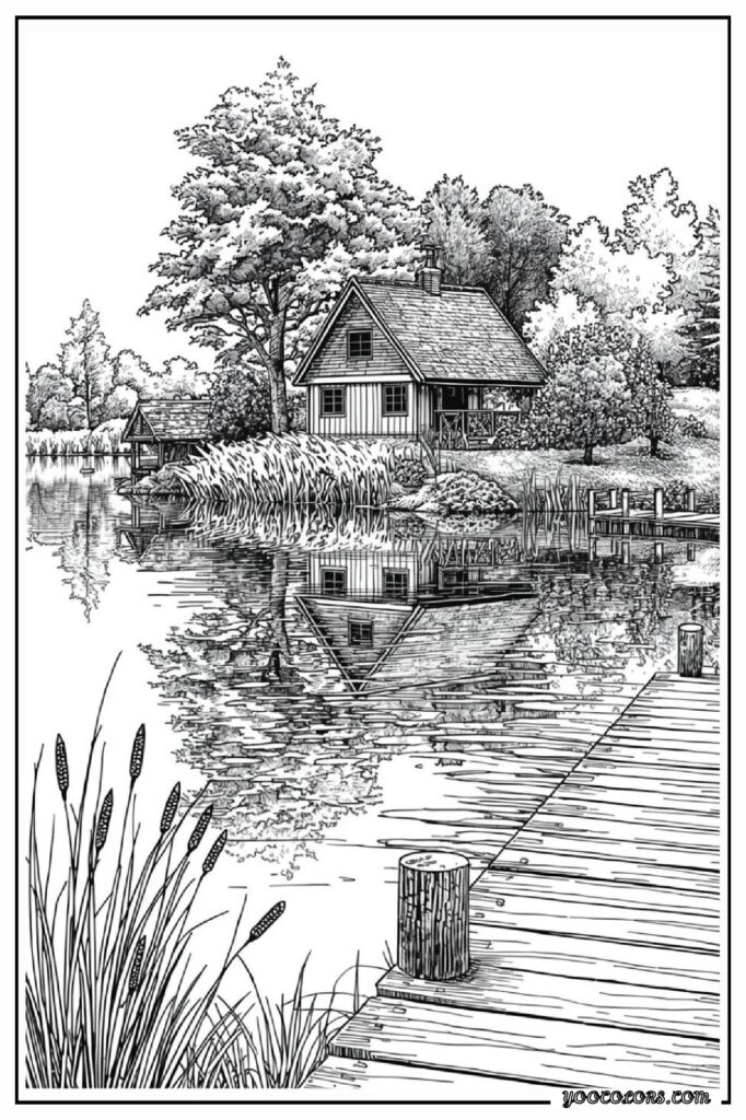 65+ Beautiful Cottagecore Coloring Pages for Relaxation and Creativity 20 cottage core COLORING PAGES 21 pdf