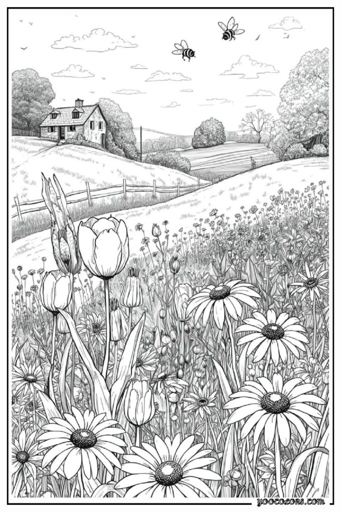 65+ Beautiful Cottagecore Coloring Pages for Relaxation and Creativity 27 cottage core COLORING PAGES 26 pdf