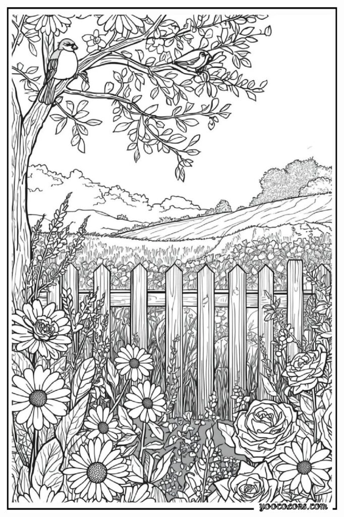 65+ Beautiful Cottagecore Coloring Pages for Relaxation and Creativity 32 cottage core COLORING PAGES 33 pdf