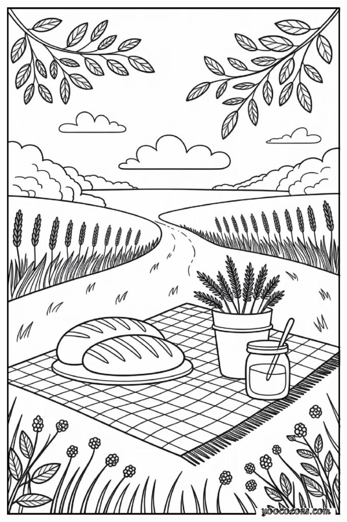 65+ Beautiful Cottagecore Coloring Pages for Relaxation and Creativity 39 cottage core COLORING PAGES 38 pdf