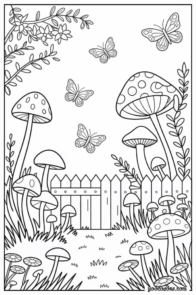 65+ Beautiful Cottagecore Coloring Pages for Relaxation and Creativity 38 cottage core COLORING PAGES 39 pdf