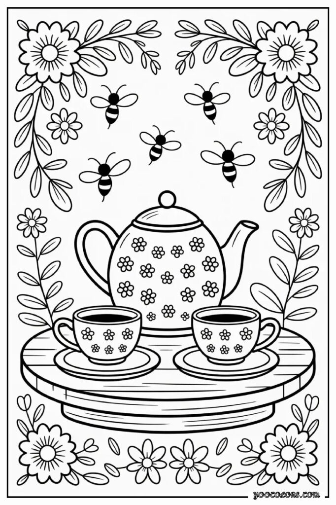 65+ Beautiful Cottagecore Coloring Pages for Relaxation and Creativity 40 cottage core COLORING PAGES 41 pdf
