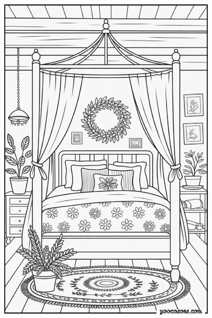 65+ Beautiful Cottagecore Coloring Pages for Relaxation and Creativity 42 cottage core COLORING PAGES 43 pdf