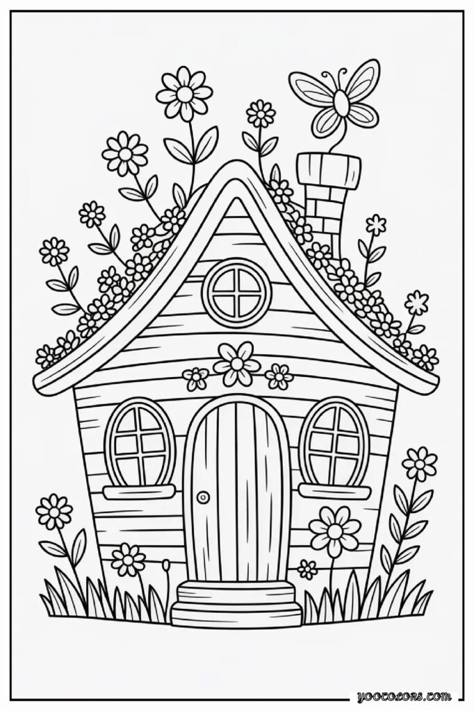 65+ Beautiful Cottagecore Coloring Pages for Relaxation and Creativity 46 cottage core COLORING PAGES 47 1 pdf
