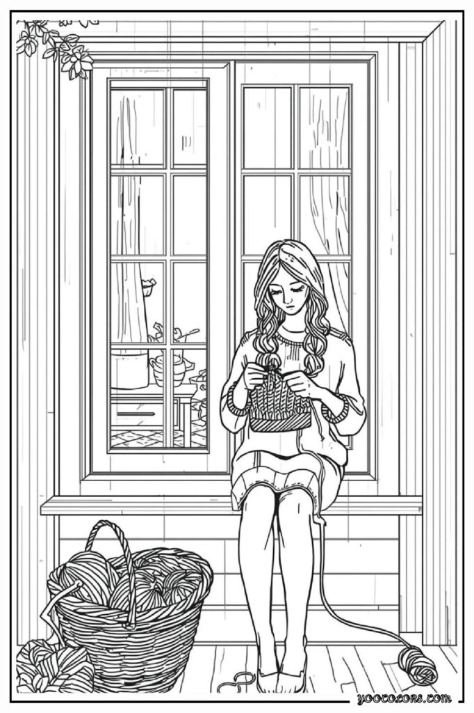65+ Beautiful Cottagecore Coloring Pages for Relaxation and Creativity 6 cottage core COLORING PAGES 6 pdf