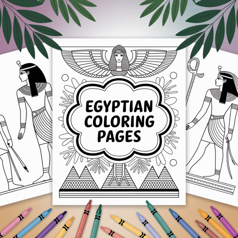 ancient egyptian coloring pages