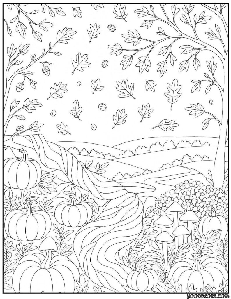 Fall Coloring Pages for Adults 19 Creative Designs to Inspire Relaxation 3 fall coloring pages for adults 1 pdf