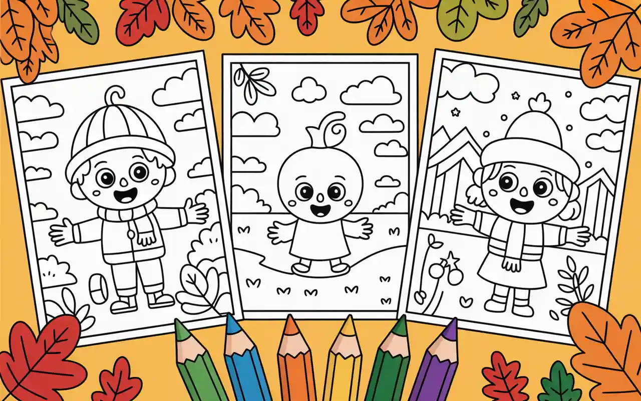 22 Fall Coloring Sheets For Preschoolers Free Pdf Printables