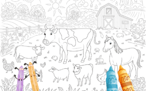 Top 20 Farm Animal Coloring Pages Free Printable PDF