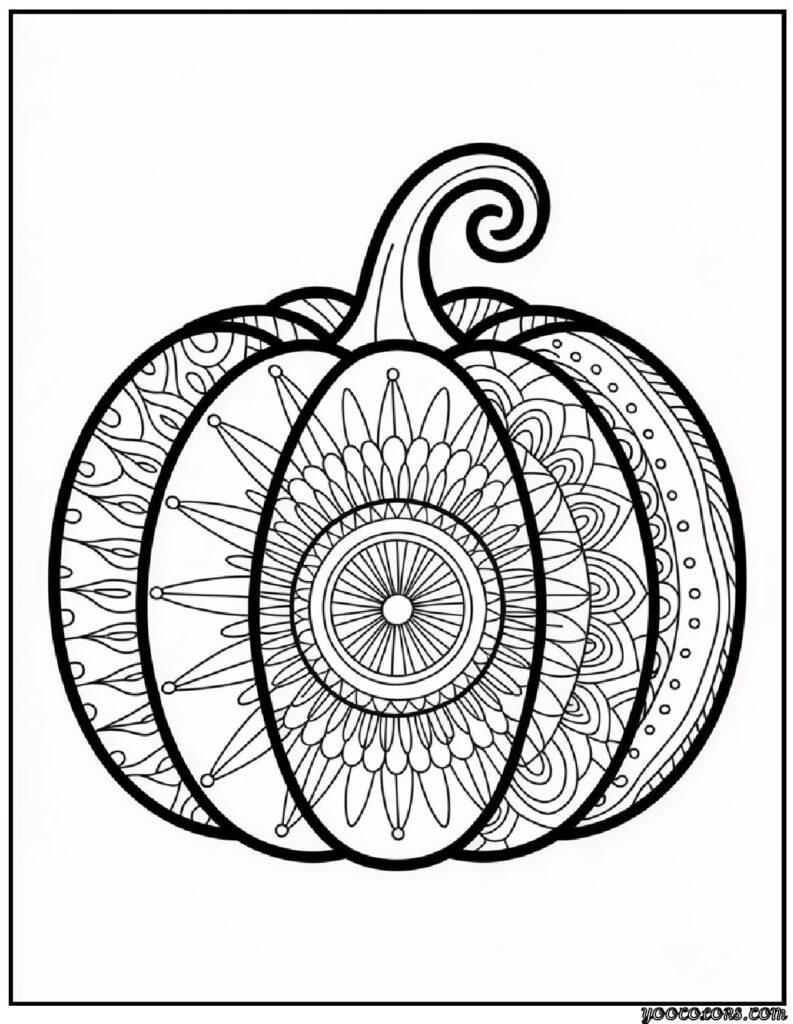 Halloween Coloring Pages for Adults: Intricate Spooky Designs to Print 3 halloween coloring pages for adults mandala pumpkin pdf