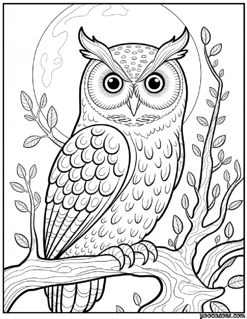 Halloween Coloring Pages for Adults: Intricate Spooky Designs to Print 8 halloween coloring pages for adults owl pdf