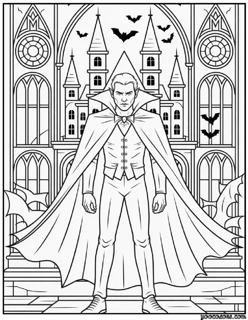 Halloween Coloring Pages for Adults: Intricate Spooky Designs to Print 10 halloween coloring pages for adults vampire pdf