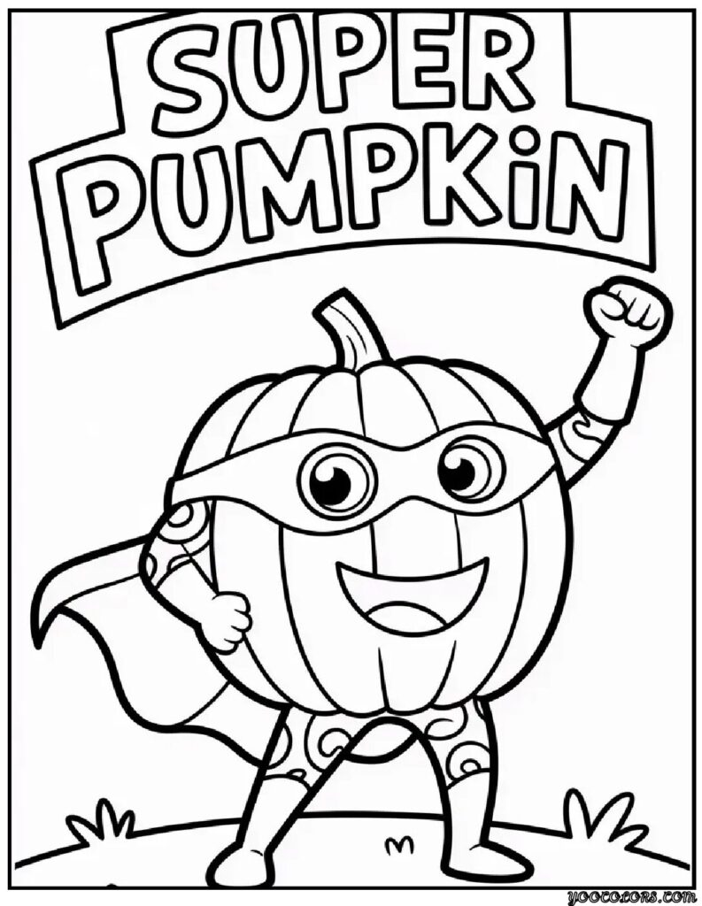 Pumpkin Coloring Pages: Fun, Printable, and Perfect for Fall 4 pumpkin coloring page super hero pumpkin.webp 1 pdf