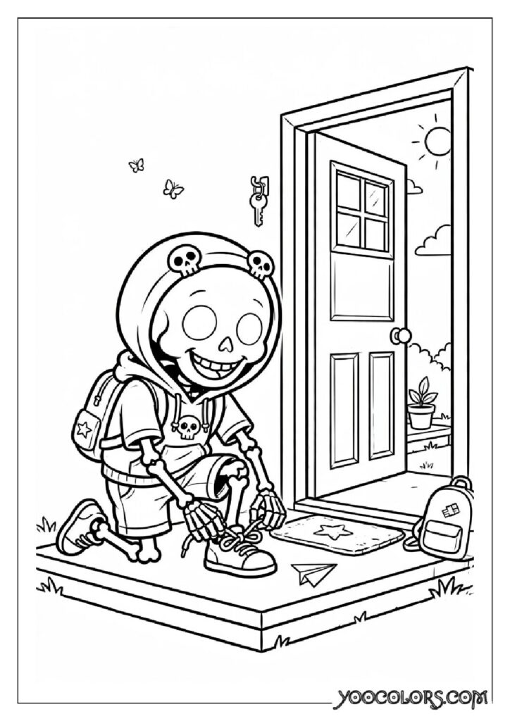 48 Halloween Coloring Pages for Fun and Creative Festive Activities 30 skeleton kid coloring page pdf