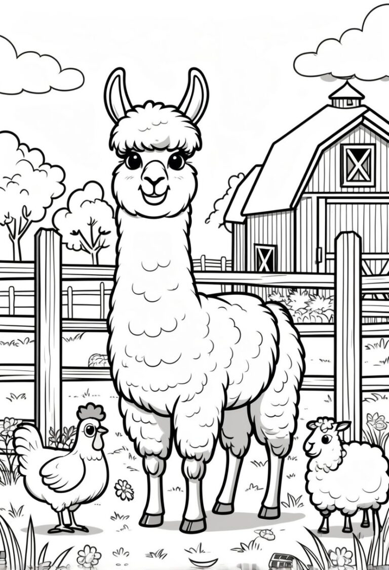 Top 20 Farm Animal Coloring Pages Free Printable PDF