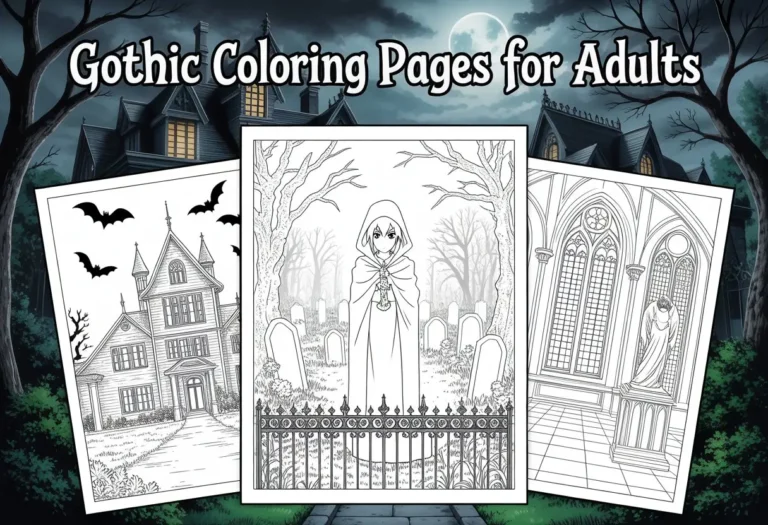 gothic coloring pages