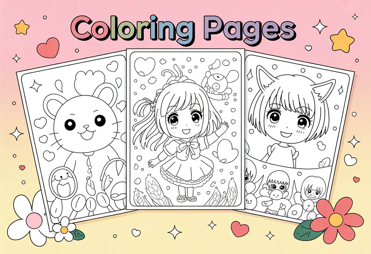20 Coloring Pages Cute Best For All Ages