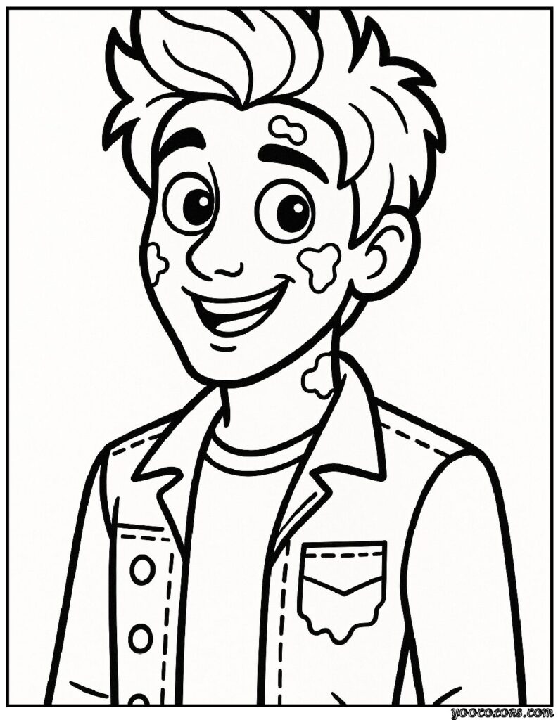 Zombie Coloring Pages: Scary, Cute, and Creative Free Printables 20 zombie coloring pages Disney teen age boy zombie pdf