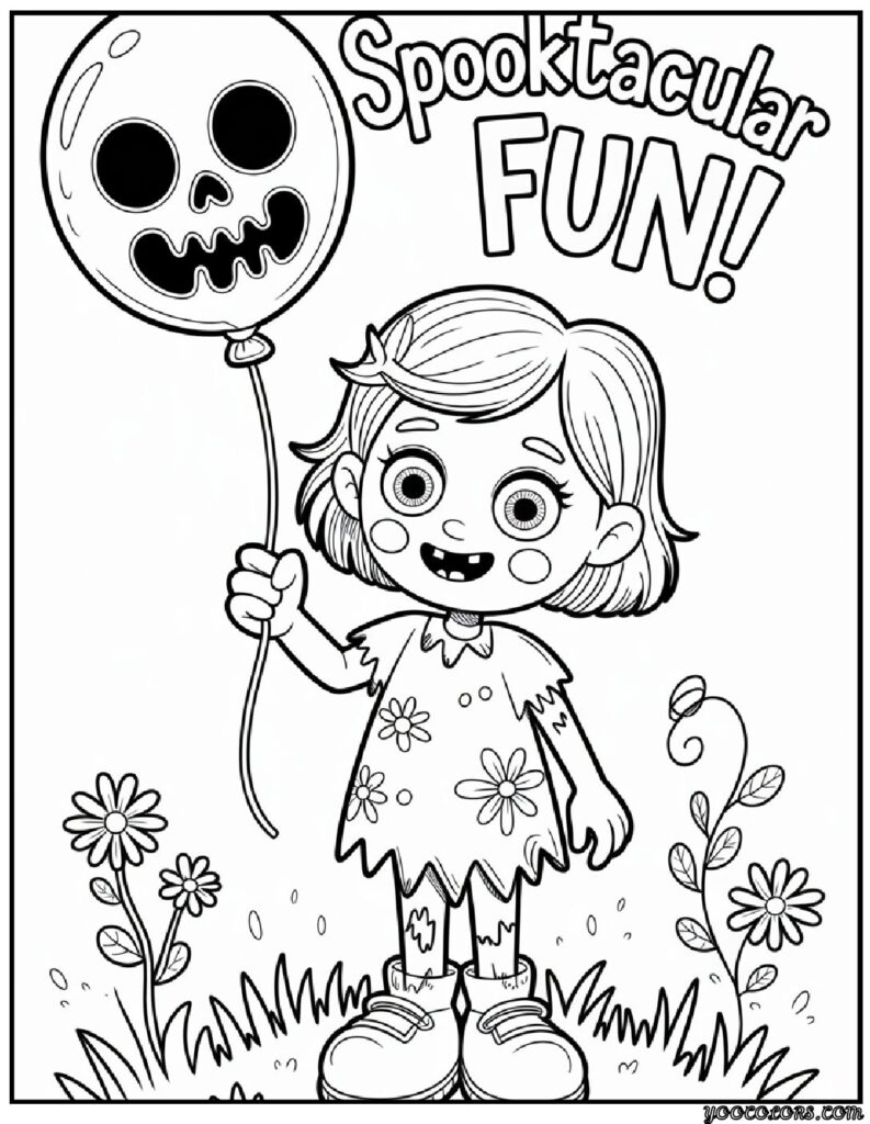 Zombie Coloring Pages: Scary, Cute, and Creative Free Printables 9 zombie coloring pages cute zombie girl pdf