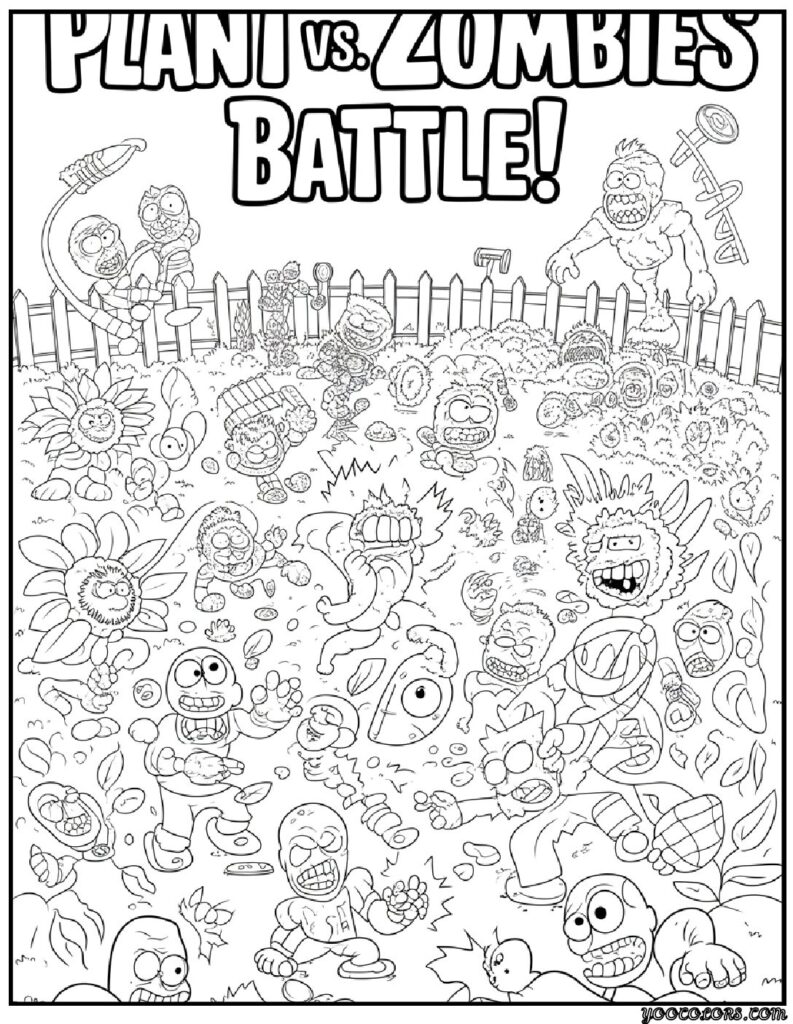 Zombie Coloring Pages: Scary, Cute, and Creative Free Printables 19 zombie coloring pages plats vs zombie coloring pages pdf